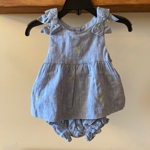 Denim Two Piece Set - 3-6 Months